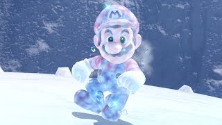 Super Mario Odyssey  All Snow Kingdom Power Moons [upl. by Akinyt]