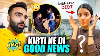 Finally Kirti Ne Di Good News 😍 [upl. by Ecirehs]