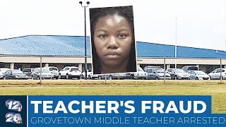 Grovetown Middle School teacher arrested district says [upl. by Kaczer]