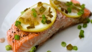 Lemon Baked Salmon Recipe [upl. by Castle884]