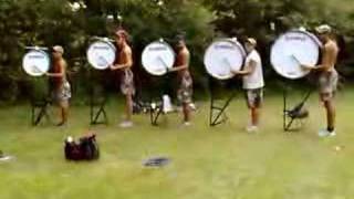 The Cavaliers Bass Line practice  DCI Indianapolis 2007 [upl. by Sverre]