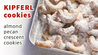 크리스마스쿠키만들기 비엔나 스타일 킵펠쿠키 KIPFERL Cookies Viennese Christmas Cookies 피칸과 아몬드 맛 [upl. by Levan278]