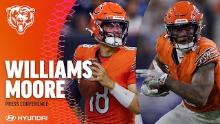 Williams and Moore address offensive chemistry  Chicago Bears [upl. by Trembly566]