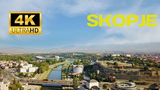 Driving through Skopje center 4k [upl. by Rehnberg]