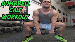 Intense 5 Minute Dumbbell Calf Workout [upl. by Wolcott333]