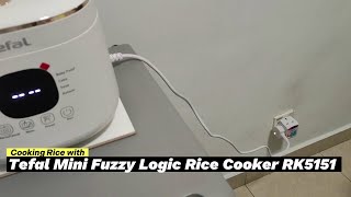 Cooking Rice with Tefal Mini Fuzzy Logic Rice Cooker RK5151 [upl. by Theadora8]