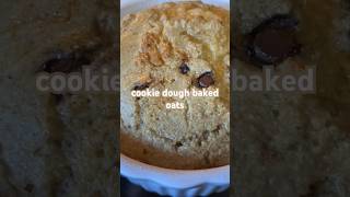 Quick and Easy Cookie Dough Baked Oats shorts shortsvideo bakedoats cookiedough weightwatchers [upl. by Vesta]