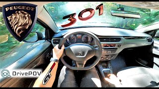 Peugeot 301 Facelift 16 HDi 2018  100HP254NM  POV TEST DRIVE ACCELERATION REVIEW  DrivePOV [upl. by Norod]