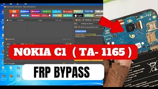 NOKIA C1  TA1165  PATTERN AND FRP BYPASS UNLOCK TOOL [upl. by Nivak]