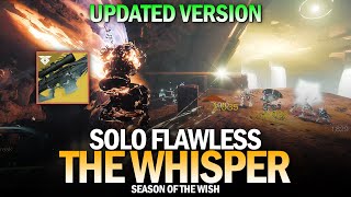 Solo Flawless The Whisper Exotic Mission First Completion  New Version Destiny 2 [upl. by Eenej]