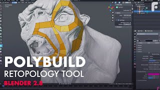 Retopology Using New Polybuild Tool in Blender [upl. by Emirak]