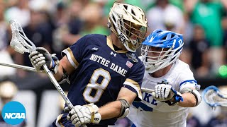 Notre Dame vs Duke 2023 DI mens lacrosse championship highlights [upl. by Anglo]