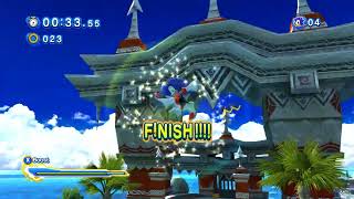 Seaside Hill in under 3 minutes modded Sonic Generations INSANE SHOCKING [upl. by Femmine]