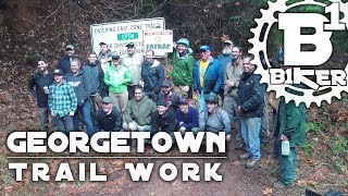 Georgetown Trail Work  Georgetown OHV Park Rock Creek  Georgetown Ca  Mountain Biking [upl. by Ahsinnod444]