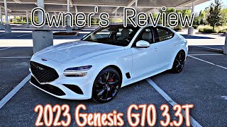 Owners Review 2023 Genesis G70 33T Sport Prestige [upl. by Dareen]