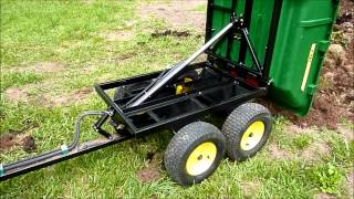 John Deere 17P Hydraulic Tandem Dump Cart [upl. by Leakcim764]