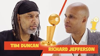 How Did Tim Duncan Agree to This Interview The Richard Jefferson amp Larry Show  Ep 1 [upl. by Dania703]