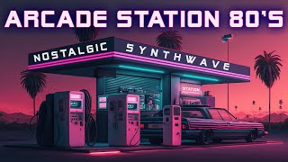 Arcade Station 80s 👾️ Synthwave  Retrowave  Cyberpunk SUPERWAVE 🚗 Vaporwave Music Mix [upl. by Alleuqram823]