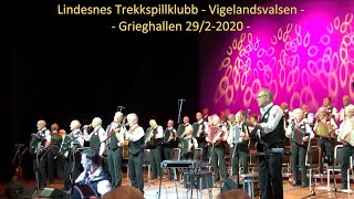 Lindesnes Trekkspillklubb  Vigelandsvalsen  Grieghallen 2922020 [upl. by Perreault]