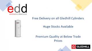 Efficient Hot Water Gledhill Unvented Stainless Platinum Direct Cylinder 120L PLTDR120 [upl. by Ardnasxela]