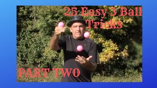 25 easy juggling tricks with 3 balls  Learn how to juggle [upl. by Lu]