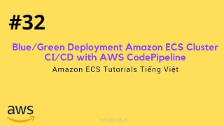 32 BlueGreen Deployment Amazon ECS Cluster with AWS CodePipline CodeCommit CodeBuild CodeDeploy [upl. by Oile]