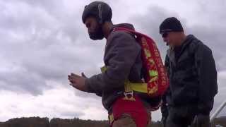 Bridge Day 2014 BASE jumps [upl. by Nicoli155]