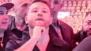 Canelo MOCKS De La Hoya after DROPPING amp BEATING Jaime Munguia [upl. by Anawik]