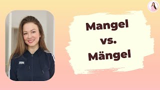 Mangel vs Mängel  Deutsch lernen  Learn German shorts [upl. by Port483]