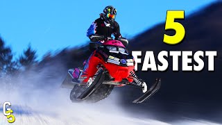 Top 5 Fastest SNOWMOBILES In The World You Can Buy [upl. by Standish]