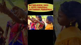 Bathukamma 2024  MPPS Parupalli Mutharam Peddapalli 6 [upl. by Acinorahs256]