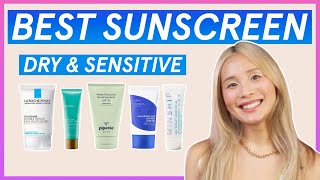 Best sunscreen for DRY  SENSITIVE skin  🔥 2022 GUIDE pt 3 amp TRYON ✨ [upl. by Adelbert]