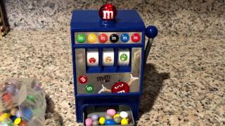 MampMs world  MampMs slot machine candy dispenser [upl. by Onibas]