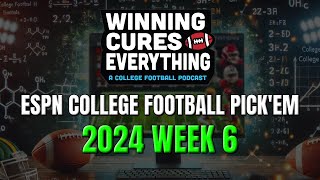 ESPN College Football Pickem Week 6 Picks Against the Spread [upl. by Leirbag26]