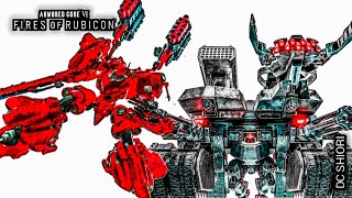 Char Sazabi AC vs Cataphract S Rank  Armored Core VI Fires of Rubicon [upl. by Aidnic671]