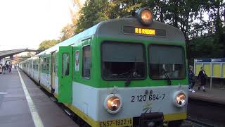 Warszawa Powiśle PKP Pociągi Koleje Mazowieckie oraz PKP Intercity Popołudniowy Szczyt Komunikacyjny [upl. by Sharlene694]