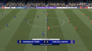 FIFA 008  EFL 2 Match 006  Harrogate Town vs Carlisle United [upl. by Ardnoel724]