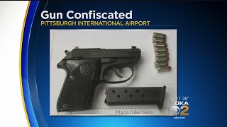 Loaded Gun Confiscated At Pittsburgh International Airport [upl. by Letnom]