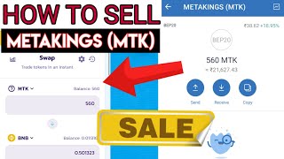 Metakings sell  How to sell metakings token  MTK  Sell mtk coin  Metakings airdrop  real fake [upl. by Atirehgram]