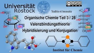 Organische Chemie Teil 3 Valenzbindungstheorie Hybridisierung und Konjugation [upl. by Arriat663]