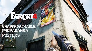 Far Cry 4 How to destroy Propaganda poster at height or to enable sticky explosive PS4 [upl. by Nomrah]