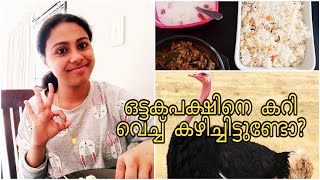 Ostrich meat  Ostrich curry  ostrich recipes Malayalam Happyhomemaker By Anu Ostrich cooking vlog [upl. by Socem413]