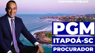 Procurador PGM Itapoá  SC Saiu o edital [upl. by Radec]