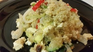 Quinoa con verdura salteada y tofu [upl. by Meghan244]