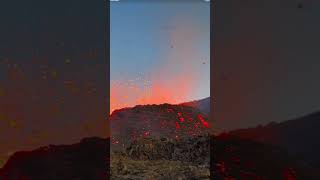 Volcanic eruption lava volcano volcanoids volcan shorts viralshorts [upl. by Meadows890]