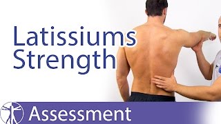 Latissimus Dorsi Muscle Strength Assessment [upl. by Tan977]