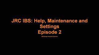 2 Help Maintenance Settings JRC JAN9201 ECDIS [upl. by Otsuaf884]