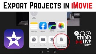 How to export projects in iMovie iOS iPhoneiPad [upl. by Eliga]