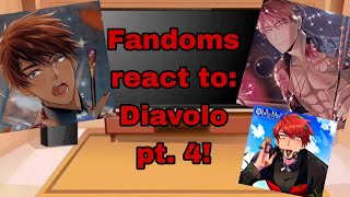 Fandoms react to Diavolo  Pt46 From Obey Me Lazy Rushed [upl. by Wahlstrom921]