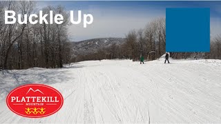 Skiing Buckle Up at Plattekill Mountain Mar 4th 2023 [upl. by Acinhoj]